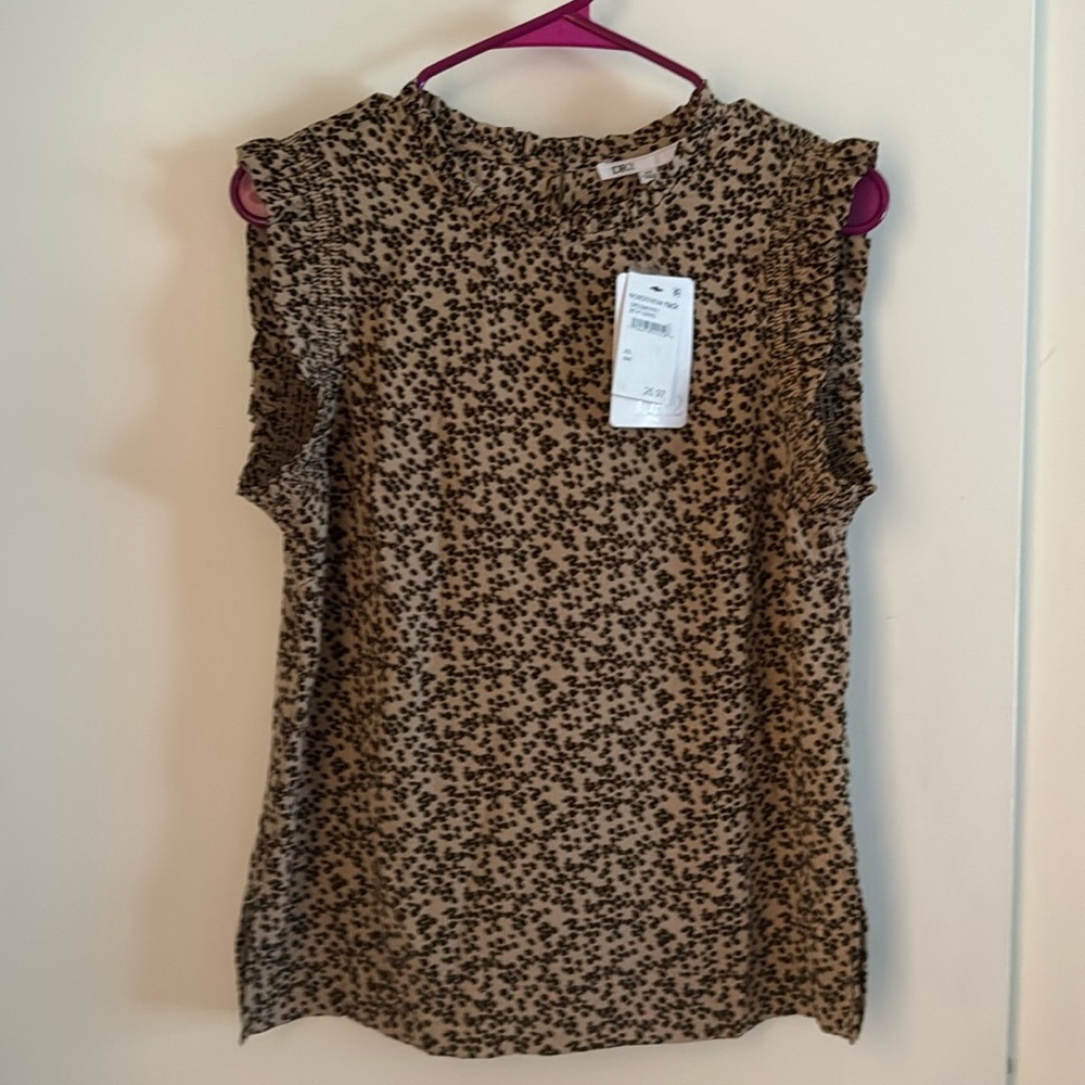 Dr2 Dress Tank W Ruffled Sleeves NWT Womens Sz XS